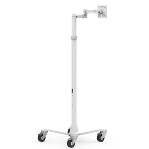 Compulocks Medical Rolling Cart Extended - VESA Compatible White - 75x75mm & 100x100 mm VESA Mount Compatibility, Maximum 