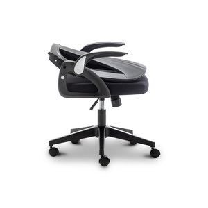 Urban Factory Ergo Folding Chair - Adjustable Seat - Fabric Back - Plastic, Mesh - Armrest