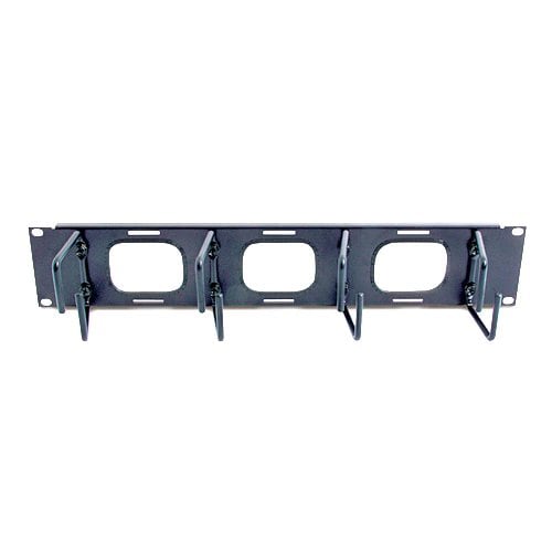APC by Schneider Electric AR8428 Cable Organizer - Black - 1 Each Pack - Cable Manager - 2U Rack Height