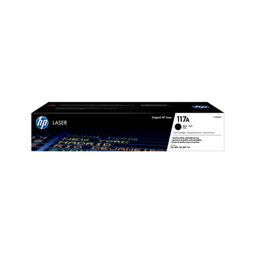 HP 117A Original Laser Toner Cartridge - Black Pack - 1000 Pages