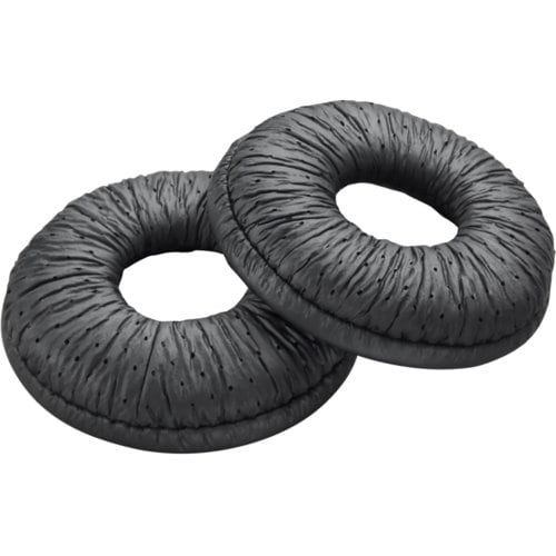 Poly Ear Cushion - Black - Leatherette - 2 / Pack
