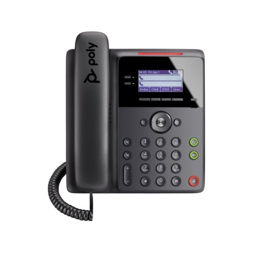 Poly Edge B10 IP Phone - Corded - Corded - Wall Mountable, Desktop - Black - VoIP - 7.1 cm (2.8") LCD - 2 x Network (RJ-45)