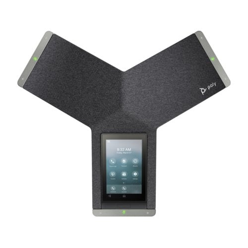 Poly Trio C60 IP Conference Station - Corded/Cordless - Wi-Fi - Tabletop - Black - TAA Compliant - 3 x Total Line - VoIP -