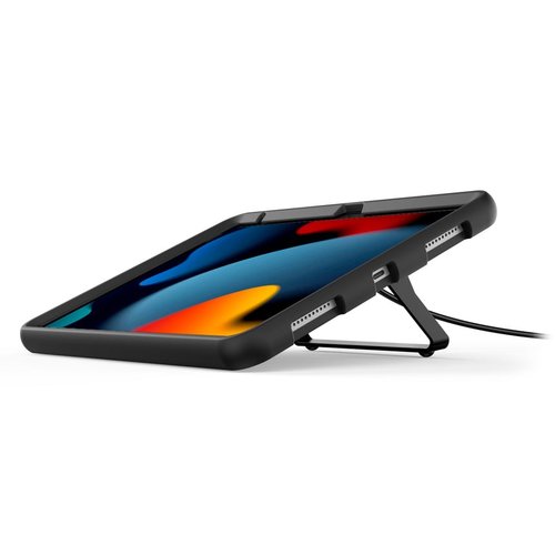 Compulocks iPad 10.2" Secured Kickstand Black - Metal Kickstand for extra functionality, Lock slot and cable lock, Mobile 