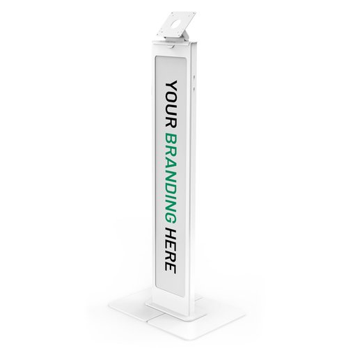 Compulocks Brandable VESA Floor Stand for Screens Up to 32 Inches - White - Brandable VESA Floor Stand for Screens Up to 3