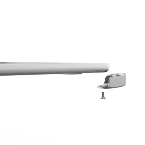 Compulocks Ledge Lock Adapter for MacBook Air 13" M2 Silver - Smallest MacBook Lock Slot Adapter, Compatible with Standard