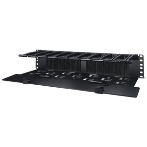 APC by Schneider Electric AR8603A Cable Organizer - Black - 1 Each Pack - TAA Compliant - Cable Manager - 2U Rack Height