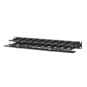 APC by Schneider Electric Cable Organizer - Black - 1 Each Pack - Cable Manager - 1U Rack Height x 19" Panel Width