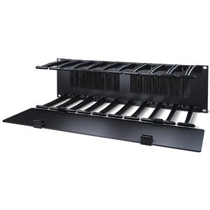 APC by Schneider Electric AR8605 Cable Organizer - Black - 1 Each Pack - TAA Compliant - Cable Manager - 3U Rack Height