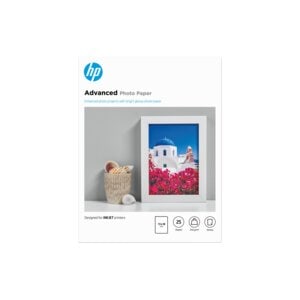 HP Photo Paper - 130 mm x 180 mm - 250 g/m² Grammage - Glossy - 25 Sheet