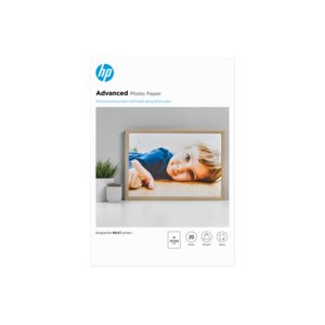 HP Advanced Inkjet Photo Paper - A3 - 297 mm x 420 mm - 250 g/m² Grammage - Glossy - 20 Sheet