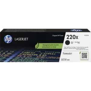 HP 220X Original High Yield Laser Toner Cartridge - Black Pack - 7500 Pages