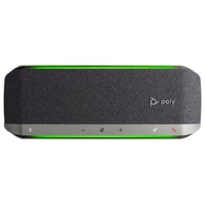 Poly Sync 40 Wired/Wireless Bluetooth Speakerphone - Silver - 3 Microphone(s) - 50 mm Speaker(s)