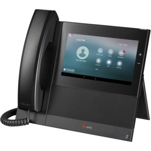 Poly CCX 600 IP Phone - Corded - Corded/Cordless - Bluetooth, Wi-Fi - Desktop - Black - VoIP - 2 x Network (RJ-45) - PoE P