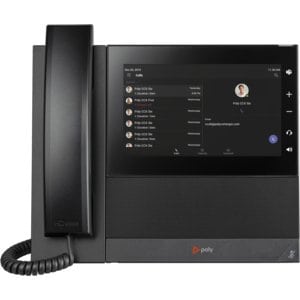 Poly CCX 600 IP Phone - Corded - Corded/Cordless - Wi-Fi, Bluetooth - Desktop - Black - 24 x Total Line - VoIP - 17.8 cm (