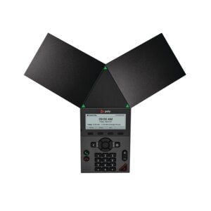 Poly Trio 8300 IP Conference Station - Corded/Cordless - Wi-Fi, Bluetooth - Black - TAA Compliant - 8.9 cm (3.5") LED - 1 