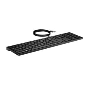 HP 320K Keyboard - Cable Connectivity - USB Interface - Spanish - Windows 11, Windows 10 (32-bit), Windows 10 x64 - Notebo