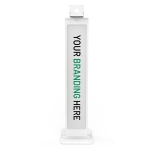 Compulocks VESA Brandable Floor Stand White - 100mm x 100mm VESA Compatible Mount, Can be set in landscape or portrait mod