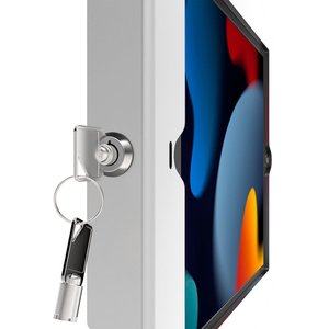 Compulocks iPad 10.2" Space Enclosure Wall Mount White - High-Grade Aluminum Enclosure, Conceals charging cable, Quick Loc