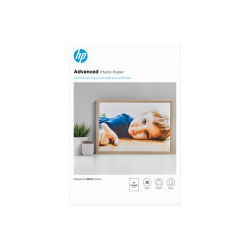 HP ADV GLOSSY PHOTO PAPER 250G A3 297X420MM 20 SHT