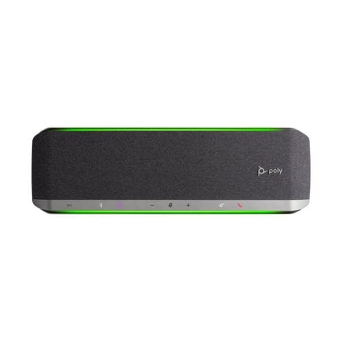 Poly Sync 60 Wired/Wireless Bluetooth Speakerphone - Microsoft Teams - Silver - 6 x Bi-directional Microphone(s) - 50 mm S
