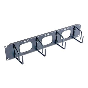 APC by Schneider Electric AR8428 Cable Organizer - Black - 1 Each Pack - Cable Manager - 2U Rack Height