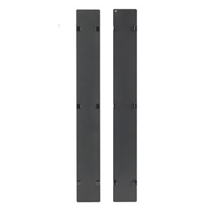 APC by Schneider Electric AR7581A Cable Organizer - Black - 2 Each Pack - TAA Compliant - Cover - 42U Rack Height