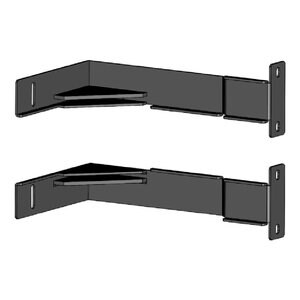 APC by Schneider Electric Mounting Bracket - Black - 2