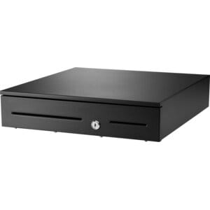 Hp Inc. HP Value 4AK35AA Cash Drawer - 2 Media Slot - 3 Lock Position - Steel - Black - 103 mm Height x 420 mm Width x 410 mm Depth