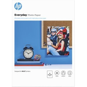 HP Everyday Inkjet Photo Paper - A4 - 210 mm x 297 mm - 170 g/m² Grammage - Semi-gloss - 25 Sheet