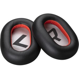 Poly Ear Cushion - Black - Leatherette - 2 Piece