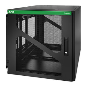APC by Schneider Electric NetShelter 12U Wall Mountable Enclosed Cabinet Rack Cabinet for UPS, IT Equipment - 482.60 mm Ra