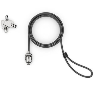 Compulocks T-bar Security Keyed Cable Lock Black - Secure your device with 6ft Galvanized Steel Cable compatible with Stan