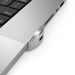 Compulocks Ledge Lock Adapter for MacBook Pro 16" M1 & M2 Silver - Patented Cutting-Edge MacBook Locking Security Solution