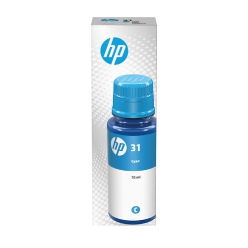 HP 31 Ink Refill Kit - Cyan - Inkjet - 8000 Pages - 70 mL