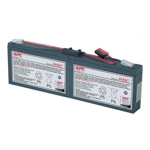 APC by Schneider Electric RBC18 Battery Unit - 9000 mAh - 12 V DC - Lead Acid - Hot Swappable - 3 Year Minimum Battery Lif