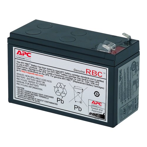 APC by Schneider Electric Battery Unit - 9000 mAh - 12 V DC - Lead Acid - Hot Swappable - 3 Year Minimum Battery Life - 5 