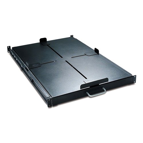 APC by Schneider Electric â€ŽAR8128BLK 1U Rack-mountable Rack Shelf - 482.60 mm Rack Width - Black - 90.91 kg Static/Stati
