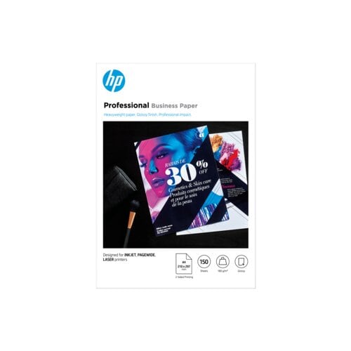 HP Professional Inkjet, Laser, PageWide Copy & Multipurpose Paper - A4 - 210 mm x 297 mm - 180 g/m² Grammage - Glossy - 15