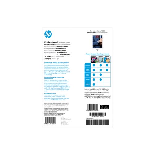 HP Professional Laser Copy & Multipurpose Paper - White - A4 - 210 mm x 297 mm - 200 g/m² Grammage - Glossy - 150 Sheet