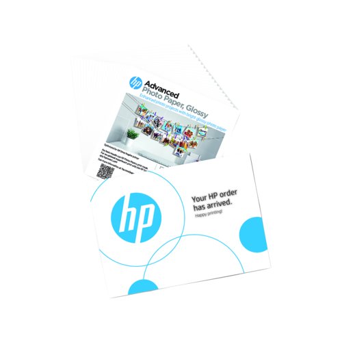 HP Advanced Photo Paper - 127 mm x 127 mm - 65 lb Basis Weight - 250 g/m² Grammage - Glossy - 20 Sheets - Printable, Recyc