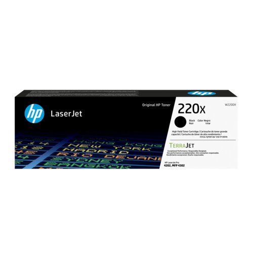HP 220X Original High Yield Laser Toner Cartridge - Black Pack - 7500 Pages