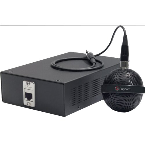 Poly Wired Full Duplex Microphone - White - 80 Hz to 20 kHz -40 dB - Ceiling Mount