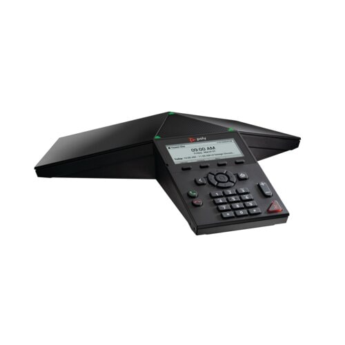 Poly Trio 8300 IP Conference Station - Corded/Cordless - Wi-Fi, Bluetooth - Black - TAA Compliant - 8.9 cm (3.5") LED - 1 