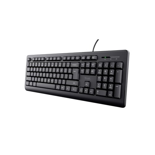 Trust TK-150 Keyboard - Cable Connectivity - USB 2.0 Type A Interface - Spanish - QWERTY Layout - Membrane Keyswitch - 104