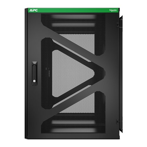 APC by Schneider Electric NetShelter 18U Wall Mountable Enclosed Cabinet Rack Cabinet for UPS, IT Equipment - 482.60 mm Ra