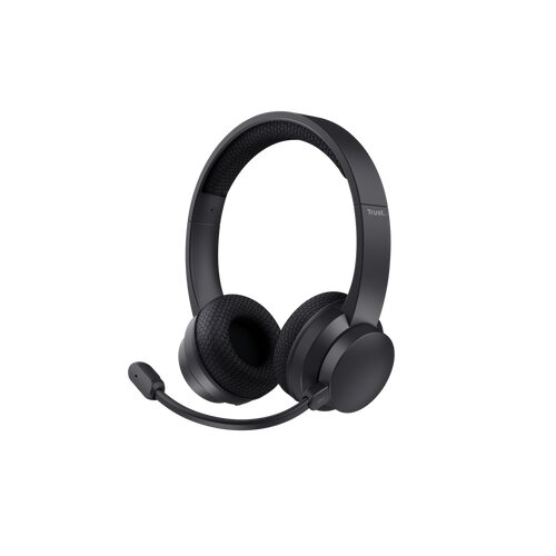 Trust Ayda Wired/Wireless Over-the-head, On-ear Stereo Headset - Black - Binaural - Supra-aural - 1000 cm - Bluetooth - 20