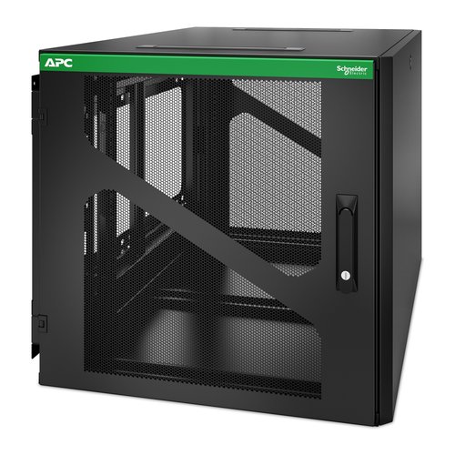 APC by Schneider Electric NetShelter 12U Wall Mountable Enclosed Cabinet Rack Cabinet for UPS, IT Equipment - 482.60 mm Ra