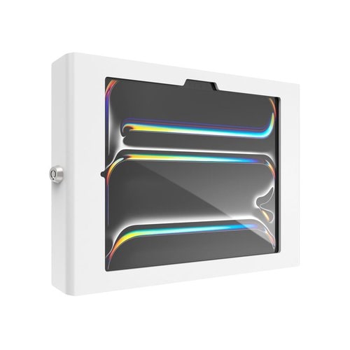 Compulocks iPad Pro M4 & M5 11" , Apex Secured Enclosure Wall Mount - White - iPad Security Wall Mount