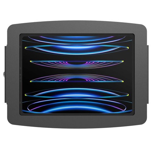 Compulocks iPad Pro 11" (1-4th Gen) Space Enclosure Wall Mount Black - High-Grade Aluminum Enclosure, Conceals charging ca